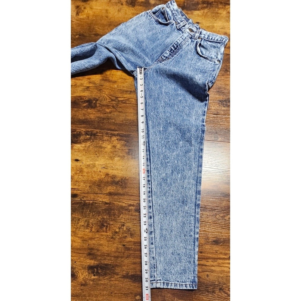 Vintage 80s Levi's 544 Light Acid Wash Denim Jeans Junior Women's Size 8x31 - Picture 7 of 9